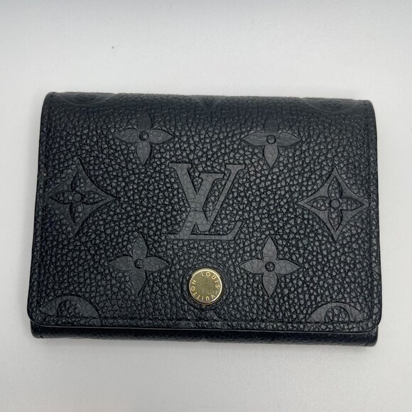 Louis Vuitton Monogram Empreinte Black Card Holder - Preowned - Picture 1 of 11